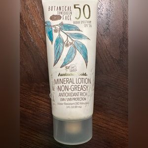 NEW Australian Gold Botanical  RICH TO DEEP SKIN  Face Mineral SPF50 3 oz